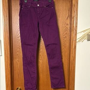 White House Black Market Purple Skinny Jeans